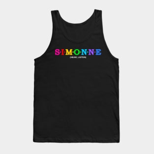 Simonne - Hear, listen. Tank Top